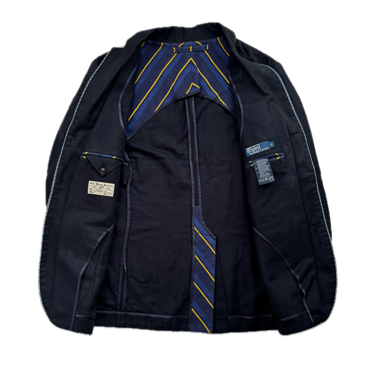 Polo Ralph Lauren Navy Rowing Crest Sports Jacket Blazer - S