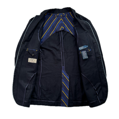 Polo Ralph Lauren Navy Rowing Crest Sports Jacket Blazer - S