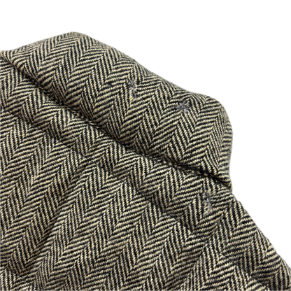 Polo Ralph Lauren Grey Herringbone Body Warmer Gilet Down Vest (Wool) - XL