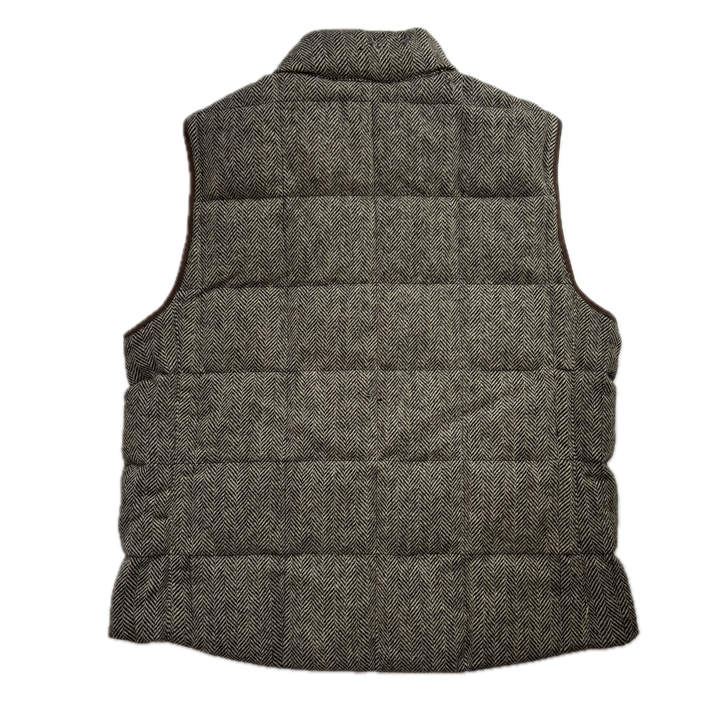 Polo Ralph Lauren Grey Herringbone Body Warmer Gilet Down Vest (Wool) - XL