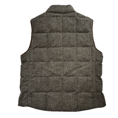 Polo Ralph Lauren Grey Herringbone Body Warmer Gilet Down Vest (Wool) - XL