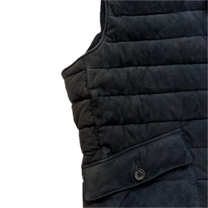 Polo Ralph Lauren Navy Suede Body Warmer Gilet  - L
