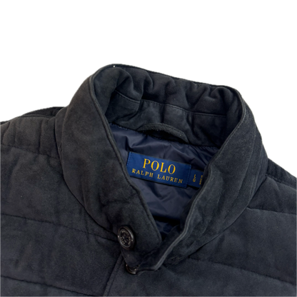 Polo Ralph Lauren Navy Suede Body Warmer Gilet  - L