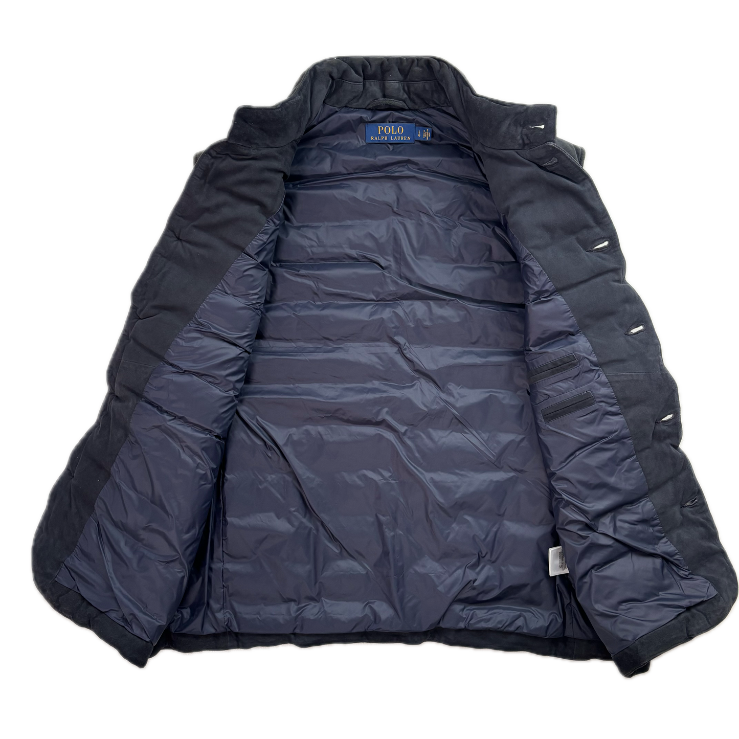Polo Ralph Lauren Navy Suede Body Warmer Gilet  - L
