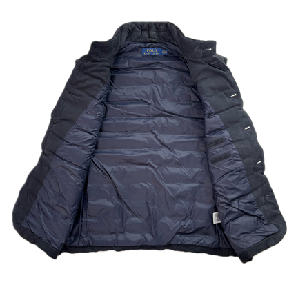 Polo Ralph Lauren Navy Suede Body Warmer Gilet  - L
