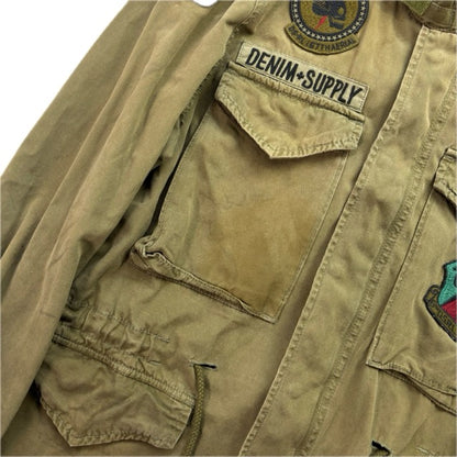 Denim Supply Green Military Parka Army Patch Jacket - S