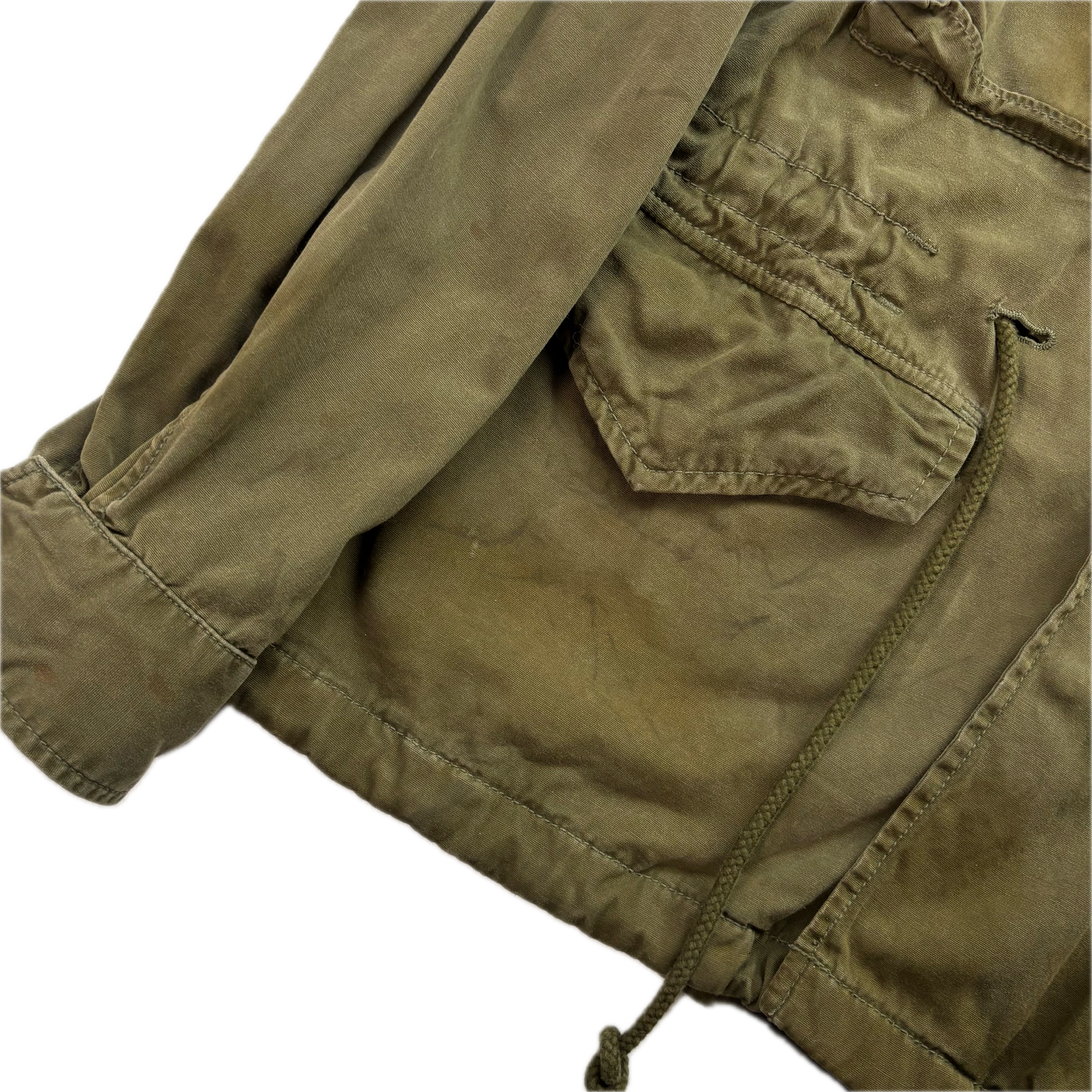 Denim Supply Green Military Parka Army Patch Jacket - S