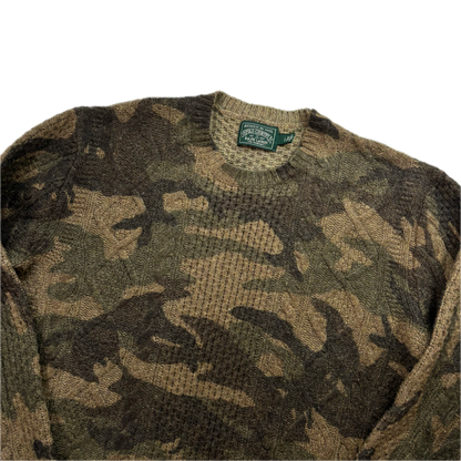 Ralph Lauren Polo Country Camo Cable Knit Jumper (Wool) - L