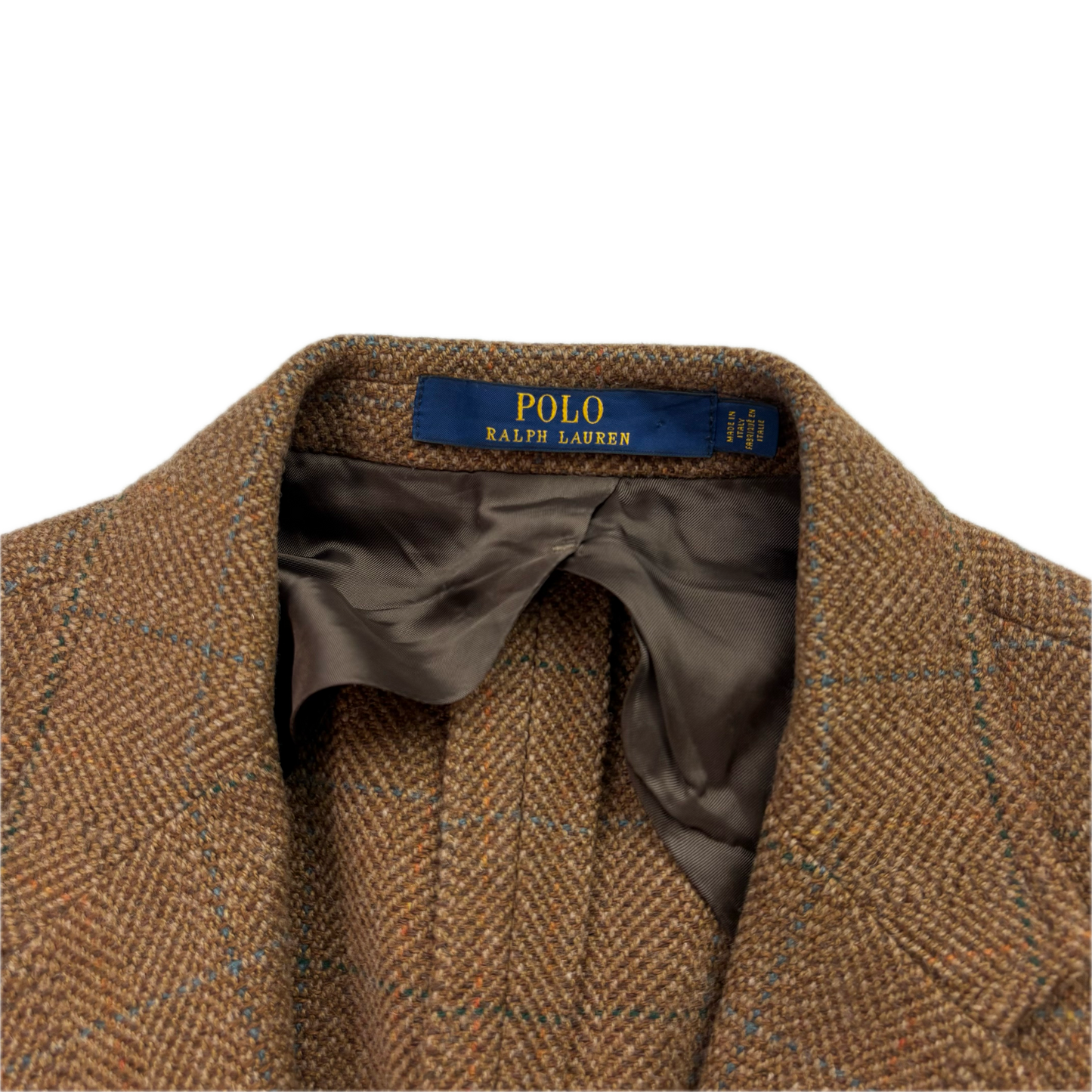 Polo Ralph Lauren Brown Tweed Blazer Sports Coat (Silk Wool) - 42R