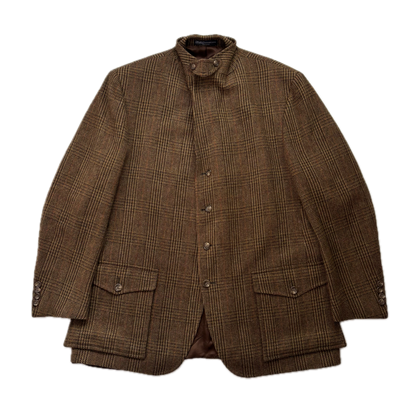 Polo Ralph Lauren Brown Glen Plaid Tweed Blazer Sports Coat (Wool) - 48