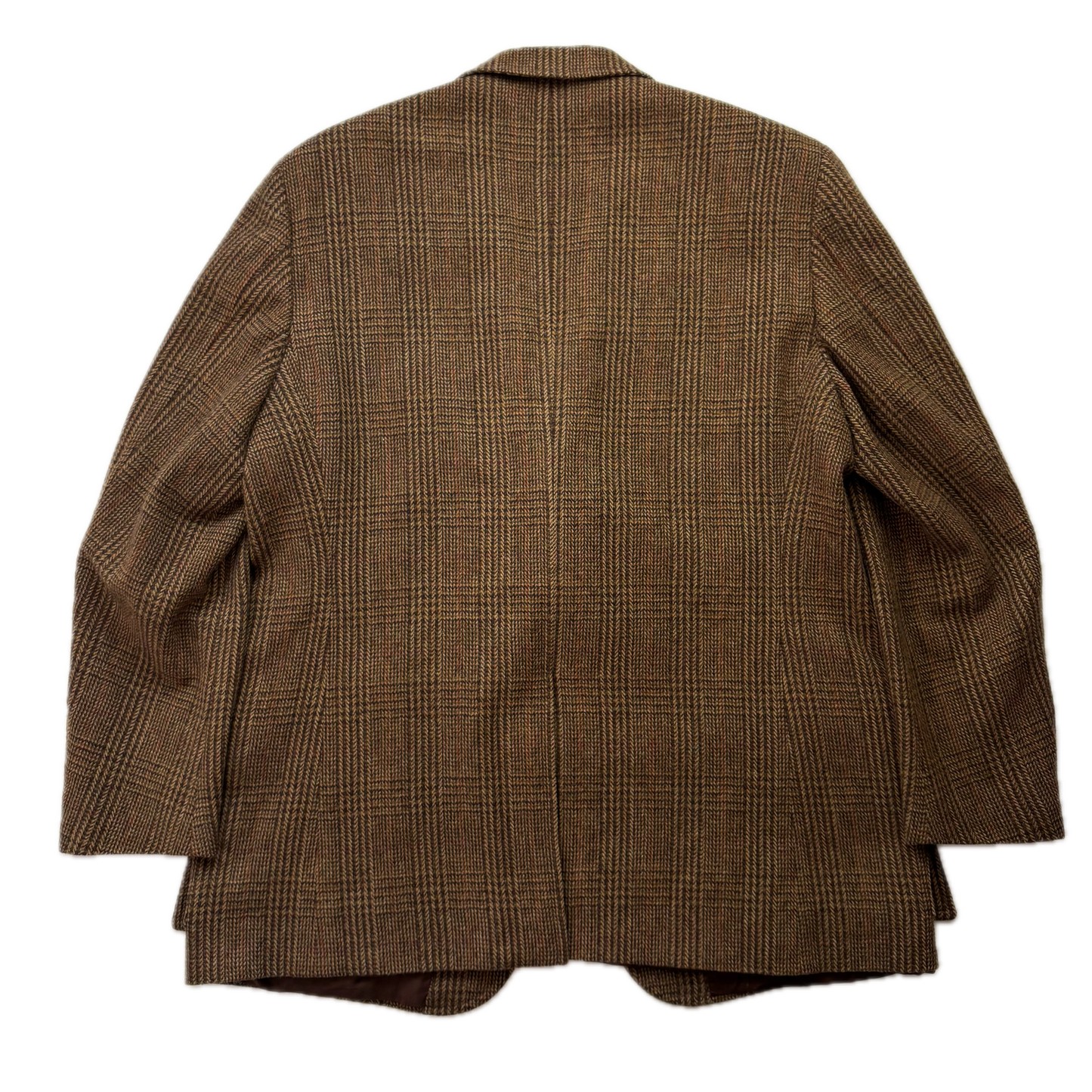 Polo Ralph Lauren Brown Glen Plaid Tweed Blazer Sports Coat (Wool) - 48