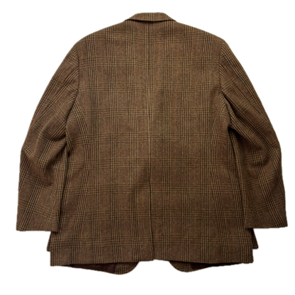 Polo Ralph Lauren Brown Glen Plaid Tweed Blazer Sports Coat (Wool) - 48