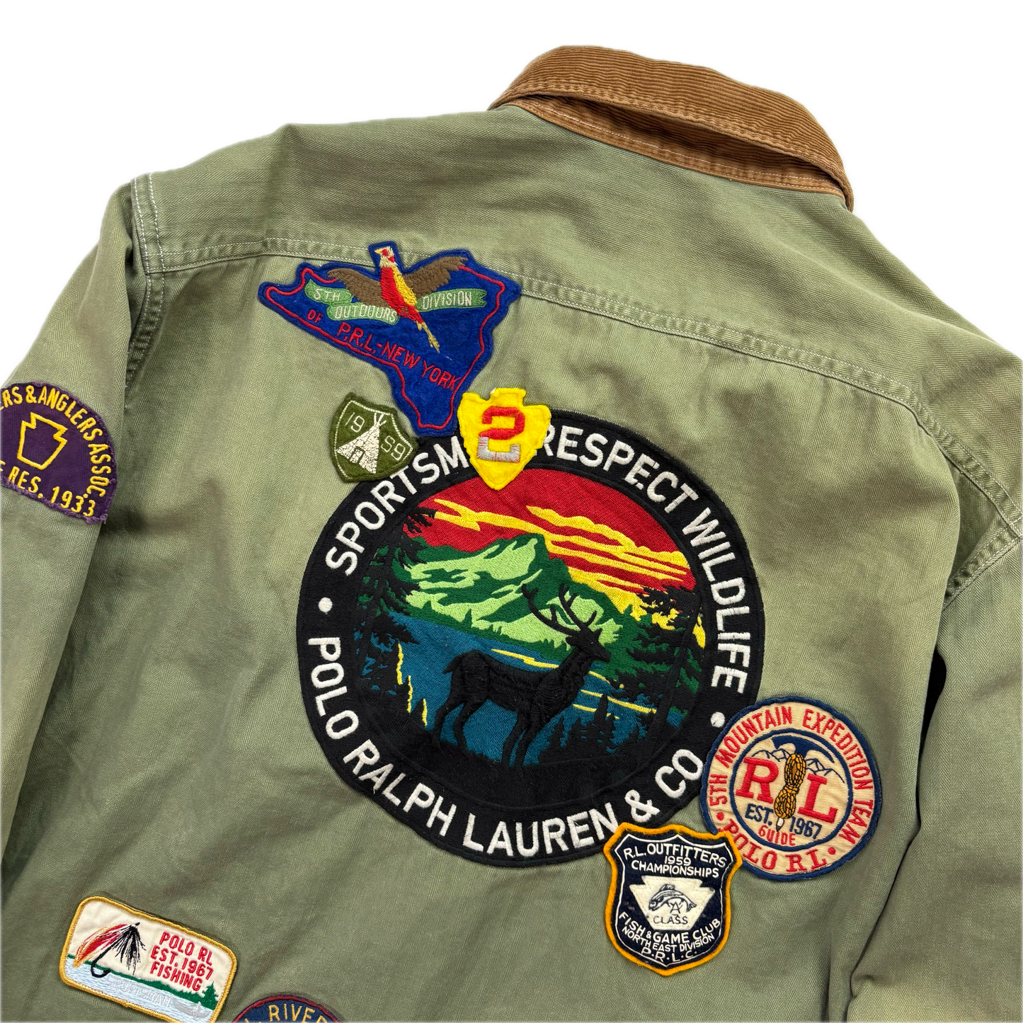 Polo Ralph Lauren Sportsman Wildlife Patch Patchwork  Shirt - XL