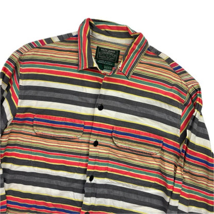 Polo Country Serape Striped Western Shirt - M