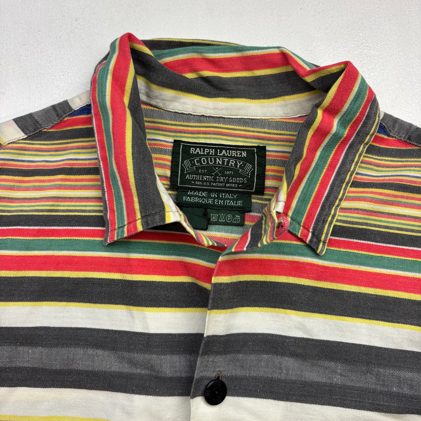 Polo Country Serape Striped Western Shirt - M