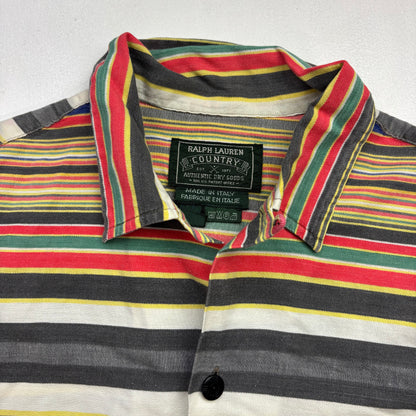Polo Country Serape Striped Western Shirt - M