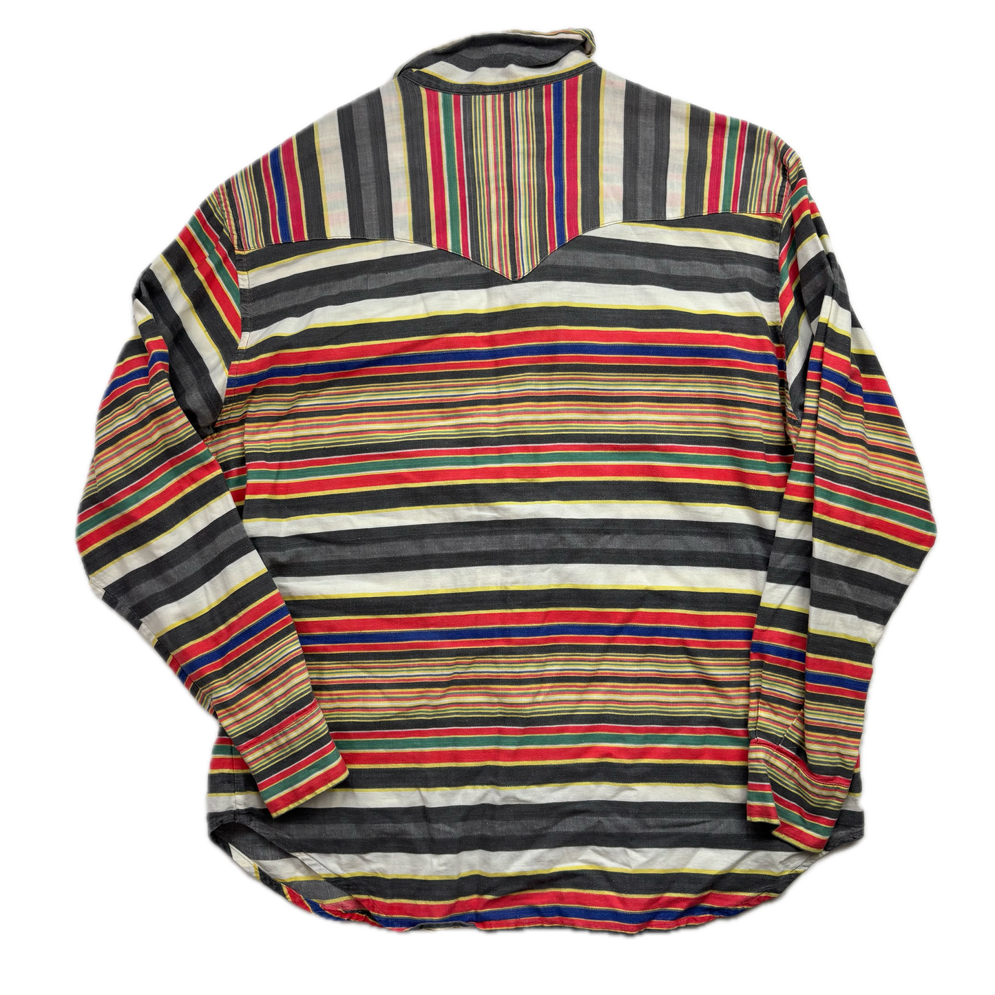 Polo Country Serape Striped Western Shirt - M