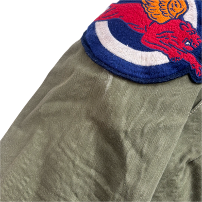 Polo Ralph Lauren Green Army Military Field Jacket Patches - S