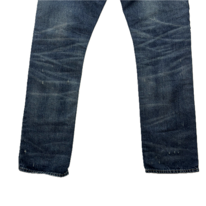 Polo Ralph Lauren Varick Slim Straight Jeans Patchwork Distressed - 33x32