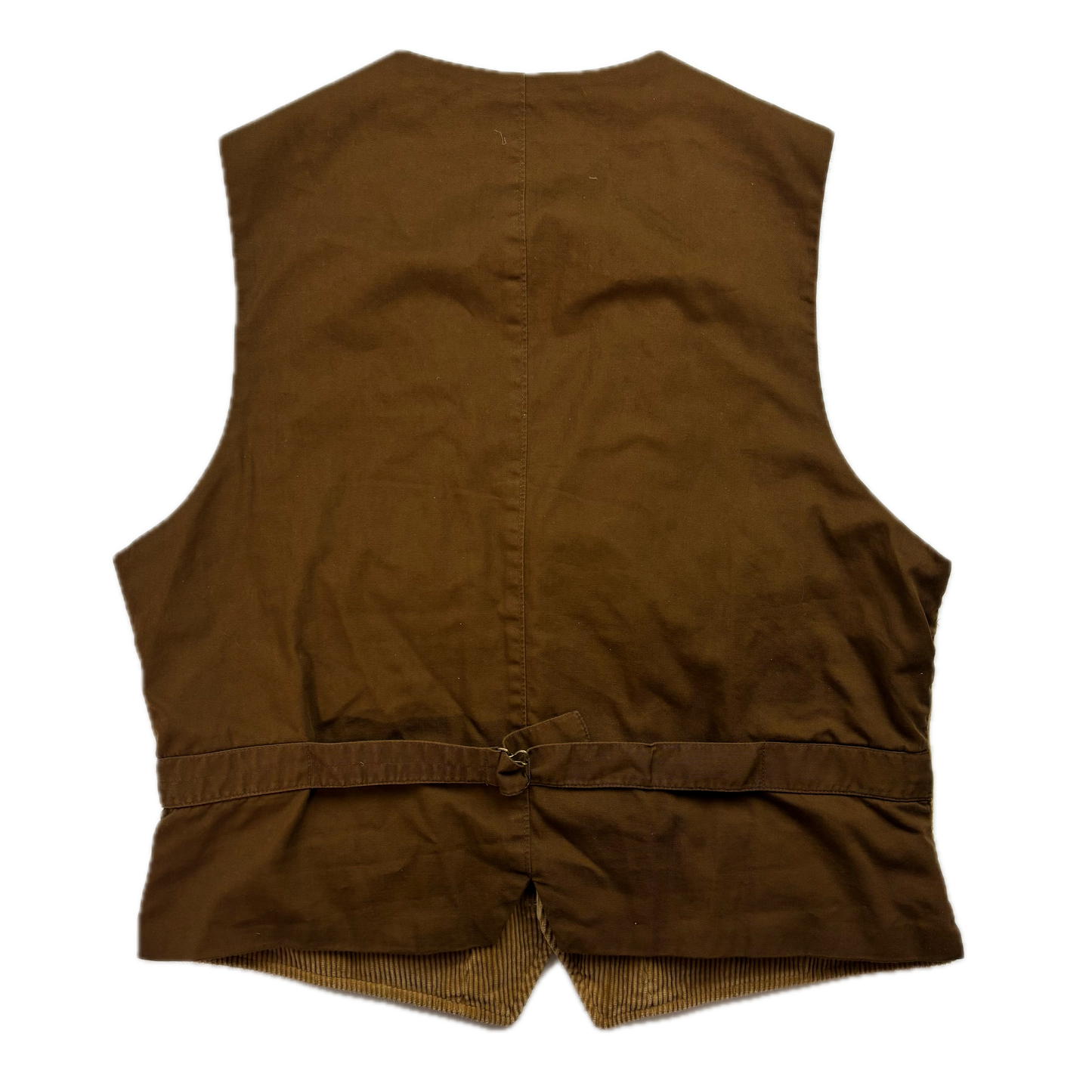 Polo Ralph Lauren Brown Tan Corduroy Waistcoat - L