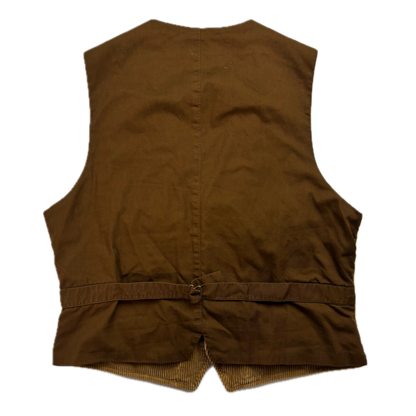 Polo Ralph Lauren Brown Tan Corduroy Waistcoat - L