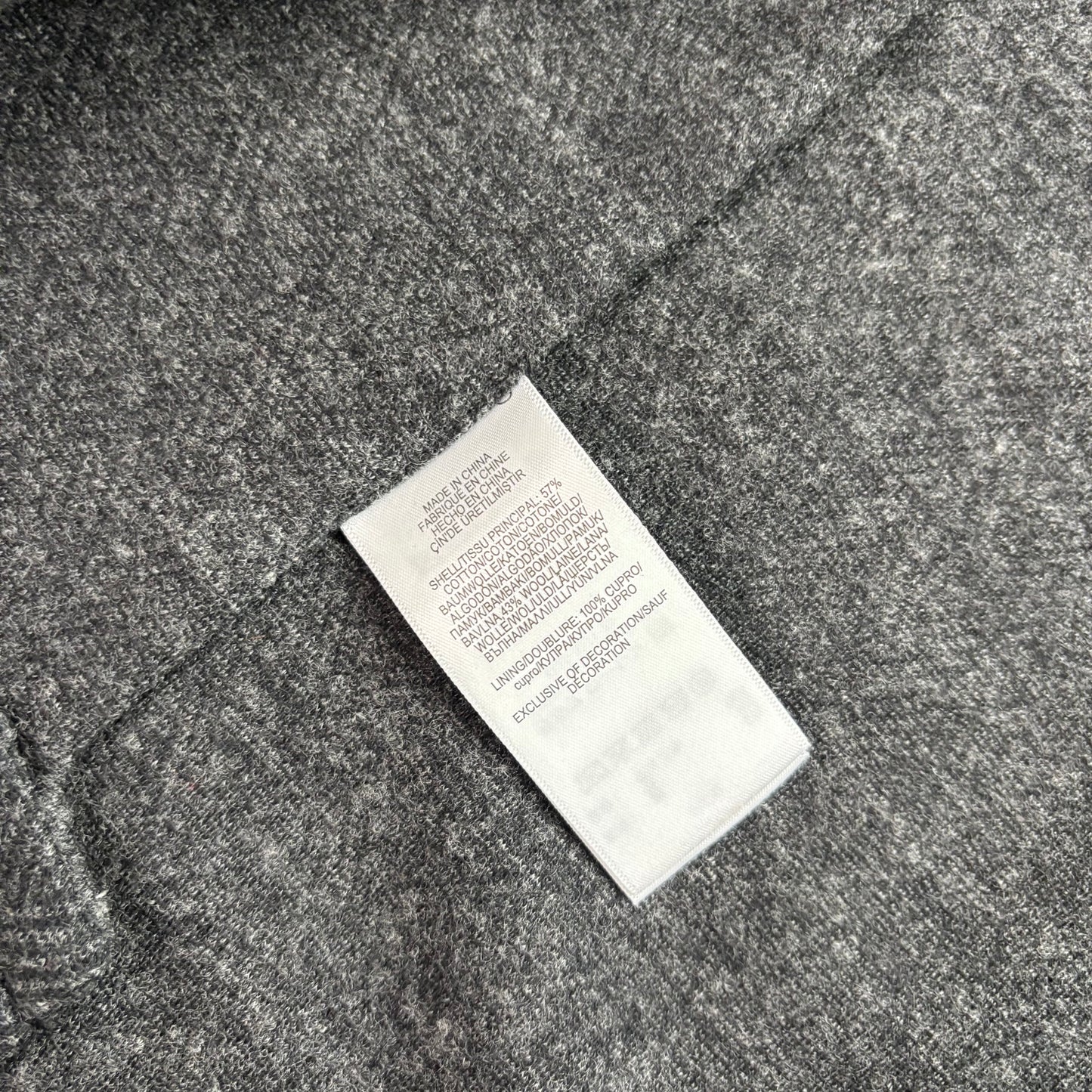Polo Ralph Lauren Dark Grey Herringbone Blazer (Cotton Wool) - L