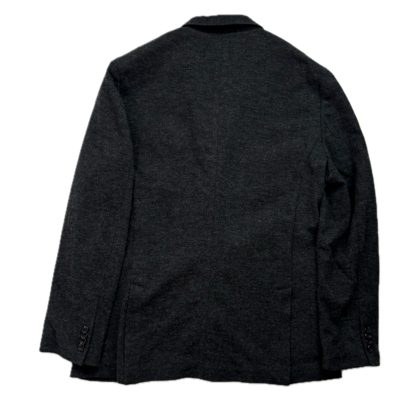 Polo Ralph Lauren Dark Grey Herringbone Blazer (Cotton Wool) - L