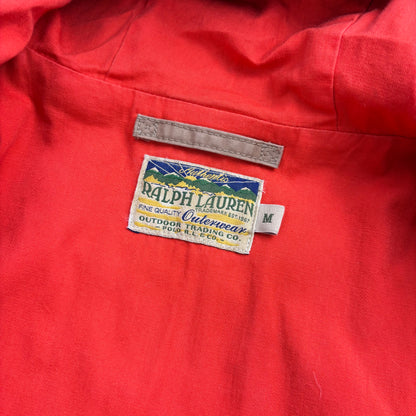 Polo Ralph Lauren Blue Beige Mountain Parka Jacket Hooded - M