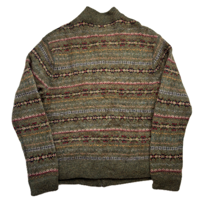 Polo Ralph Lauren Fairisle Full Zip Cardigan Sweater (Wool) - M
