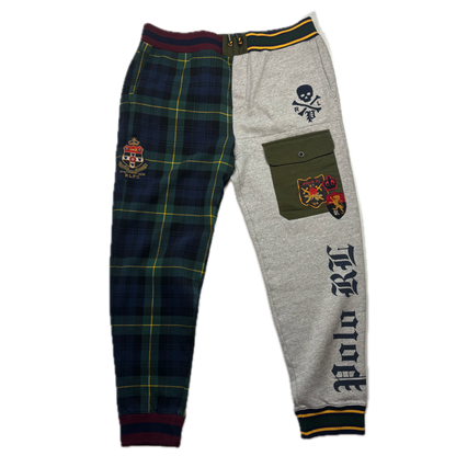 Polo Ralph Lauren Varsity Patchwork Blackwatch Joggers Track Pants - XXL