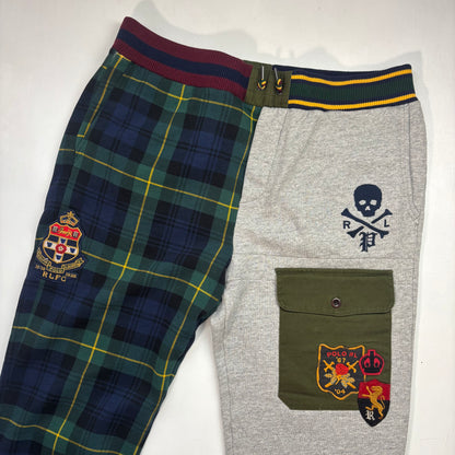 Polo Ralph Lauren Varsity Patchwork Blackwatch Joggers Track Pants - XXL