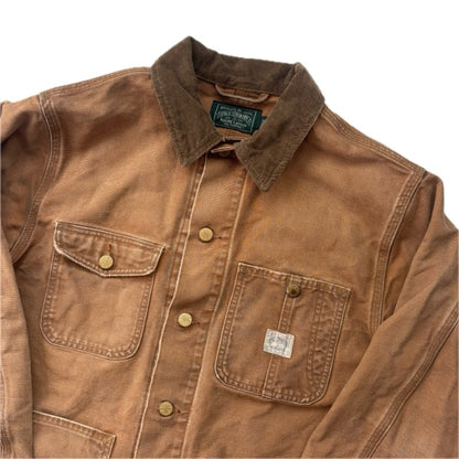 Polo Country Tan Chore Coat Workwear Jacket Distressed - S