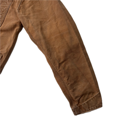 Polo Country Tan Chore Coat Workwear Jacket Distressed - S