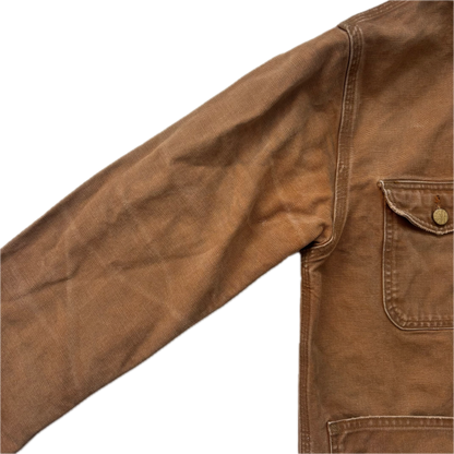 Polo Country Tan Chore Coat Workwear Jacket Distressed - S