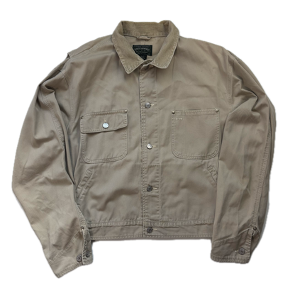 Polo Country Beige Chore Coat Workwear Jacket - L