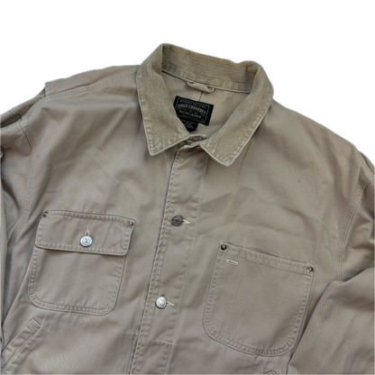 Polo Country Beige Chore Coat Workwear Jacket - L