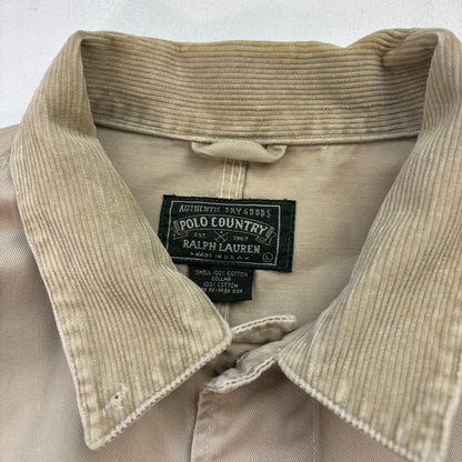 Polo Country Beige Chore Coat Workwear Jacket - L