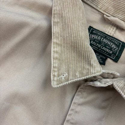 Polo Country Beige Chore Coat Workwear Jacket - L