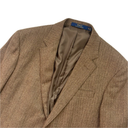 Polo Ralph Lauren Brown Herringbone Blazer (Wool Polyester Nylon) - 42R