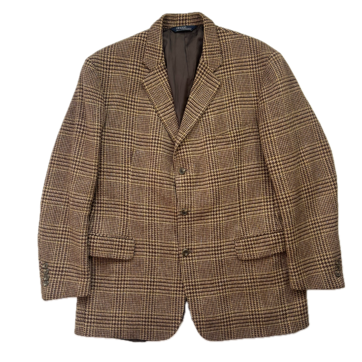 Polo Ralph Lauren Brown Glen Plaid Blazer (Wool) - 46R