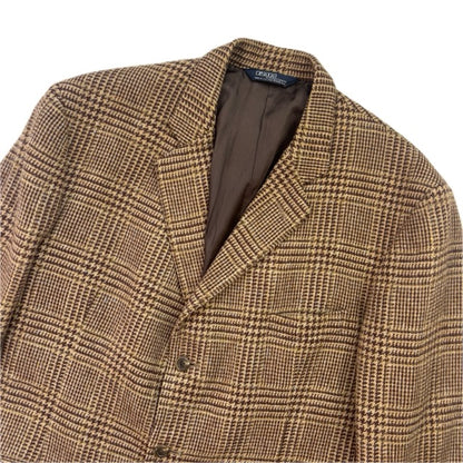 Polo Ralph Lauren Brown Glen Plaid Blazer (Wool) - 46R