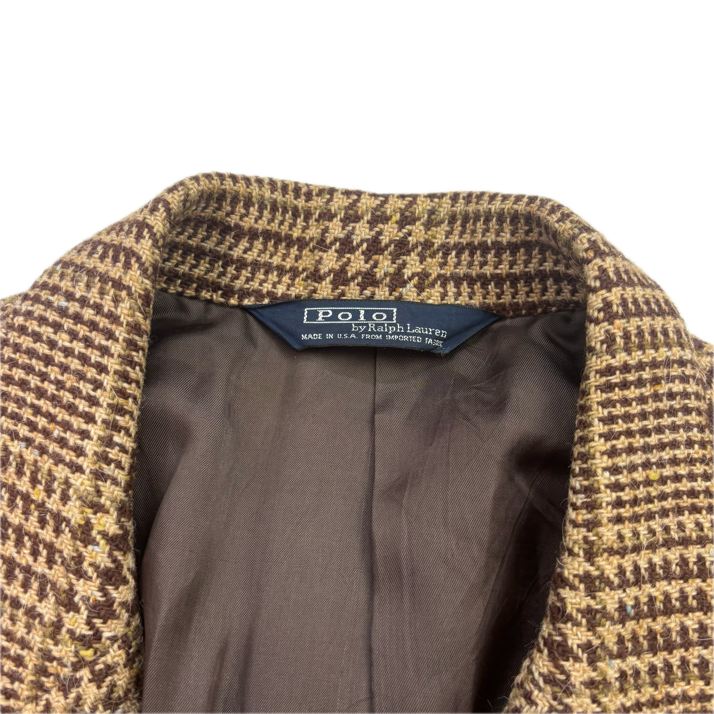 Polo Ralph Lauren Brown Glen Plaid Blazer (Wool) - 46R