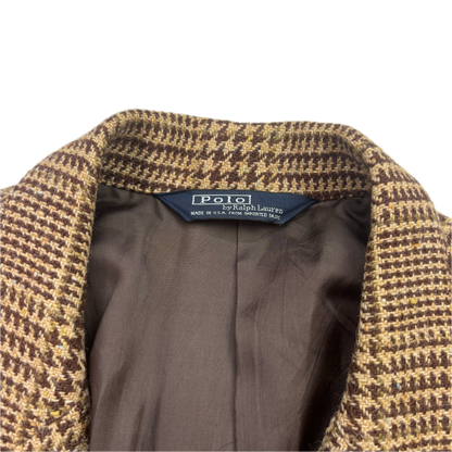 Polo Ralph Lauren Brown Glen Plaid Blazer (Wool) - 46R