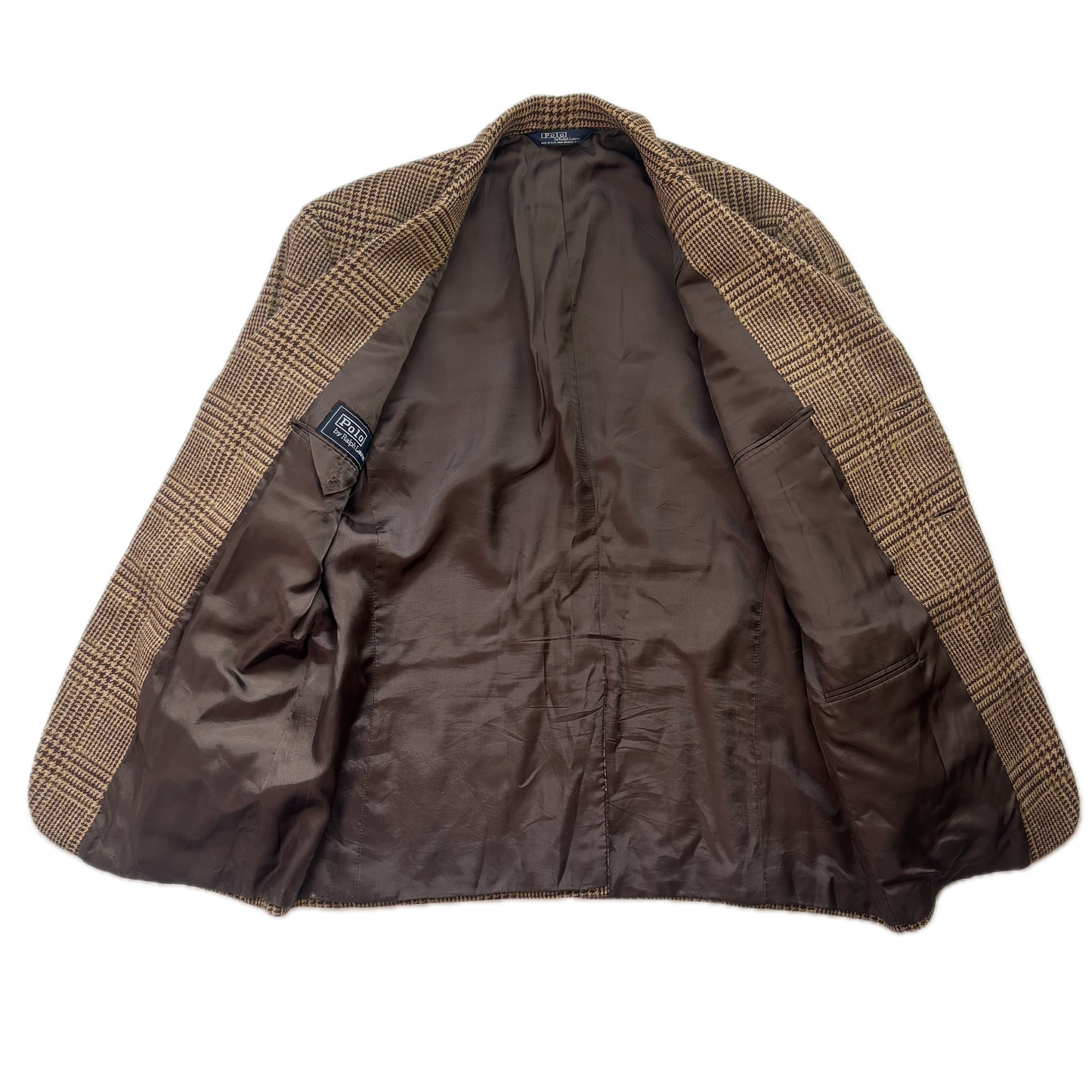 Polo Ralph Lauren Brown Glen Plaid Blazer (Wool) - 46R