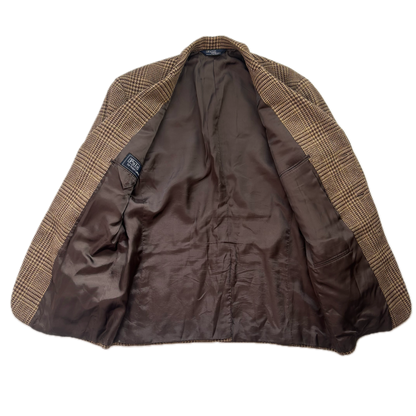 Polo Ralph Lauren Brown Glen Plaid Blazer (Wool) - 46R