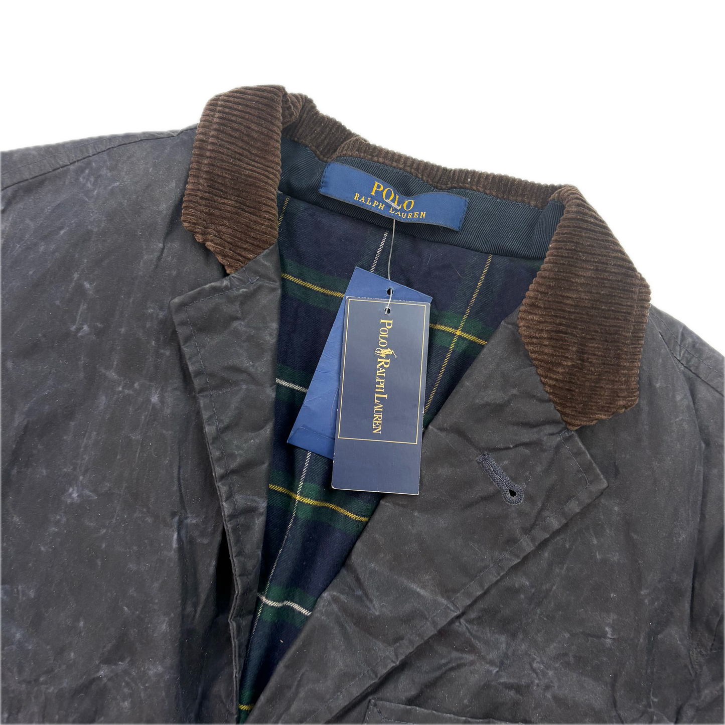 Polo Ralph Lauren Navy Waxed Sports Coat - M