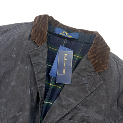 Polo Ralph Lauren Navy Waxed Sports Coat - M