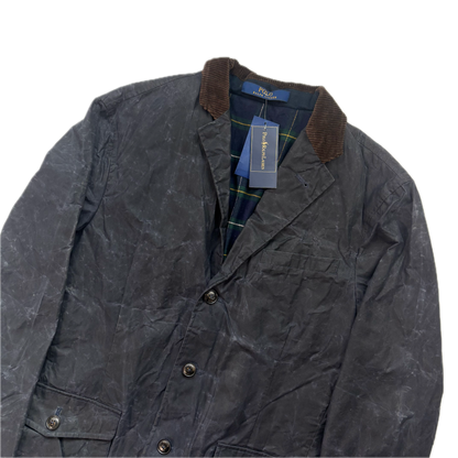 Polo Ralph Lauren Navy Waxed Sports Coat - M