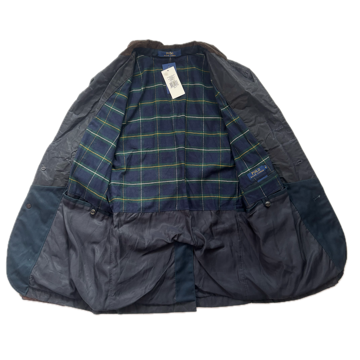 Polo Ralph Lauren Navy Waxed Sports Coat - M