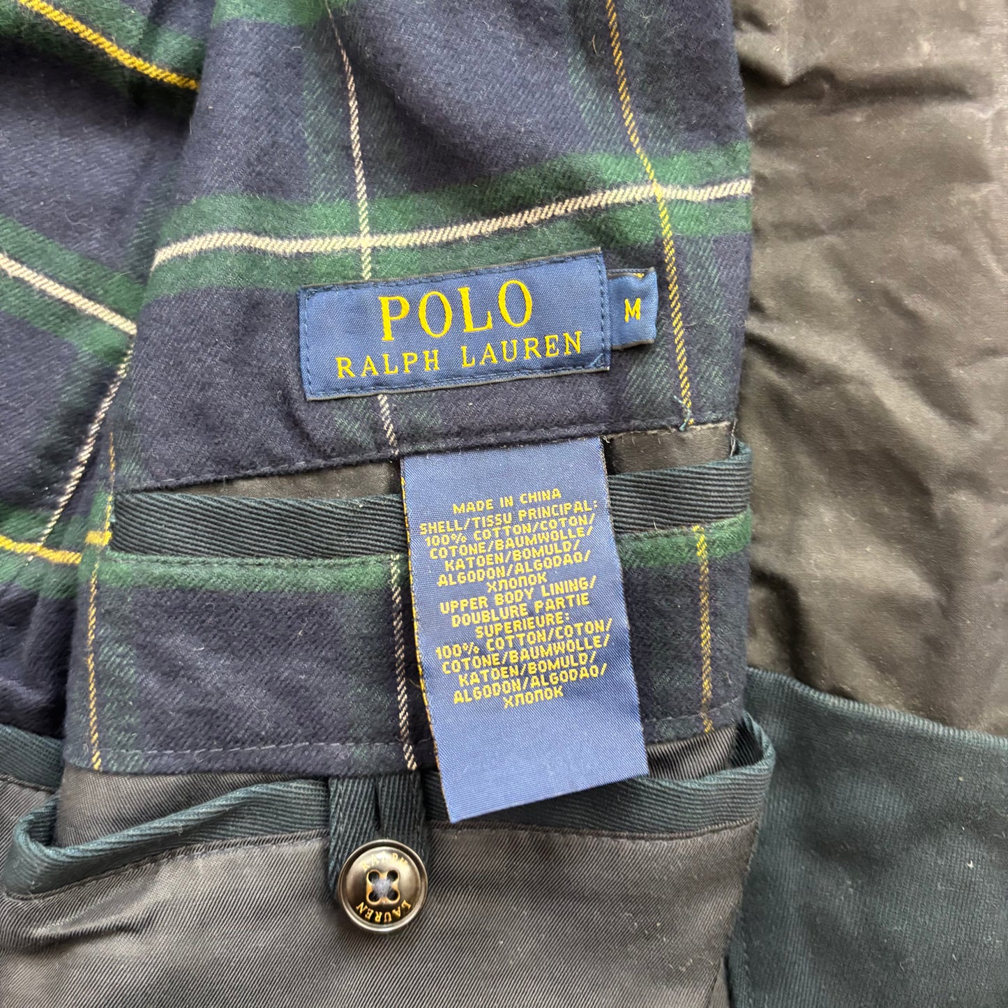 Polo Ralph Lauren Navy Waxed Sports Coat - M